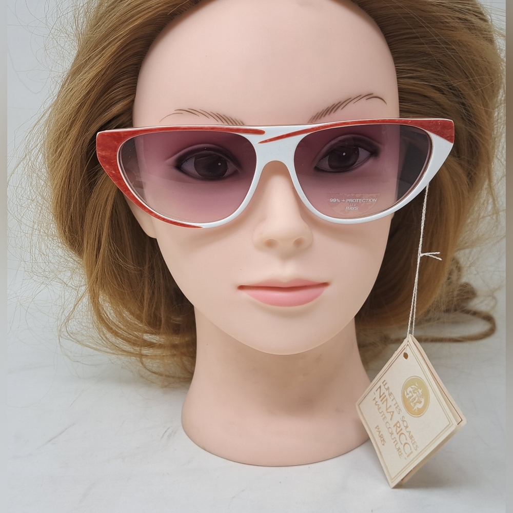 NWT Nina Ricci Women's Sunglasses Retro Vintage 70s 80s Hand Made Paris 1042 CL - Picture 11 of 16